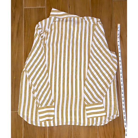 NEW LOFT Striped Bow Neck Blouse (Size: L-1X) NWT - Picture 7 of 7